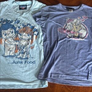 Junk Food Clothing Woman Tees Love is and Flintstones
